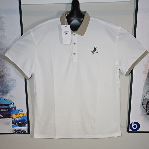 Fashion Design Other - White and Tan Men's Fashion Polo Shirt
